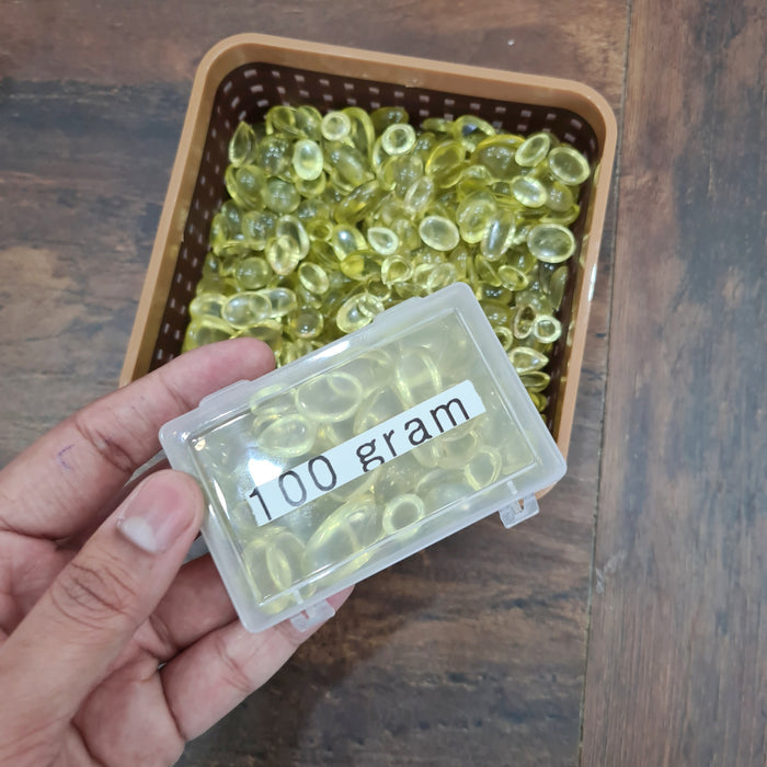 100 Gram of Natural Lemon Quartz Cabochon Gemstone | 40-50pcs - The LabradoriteKing