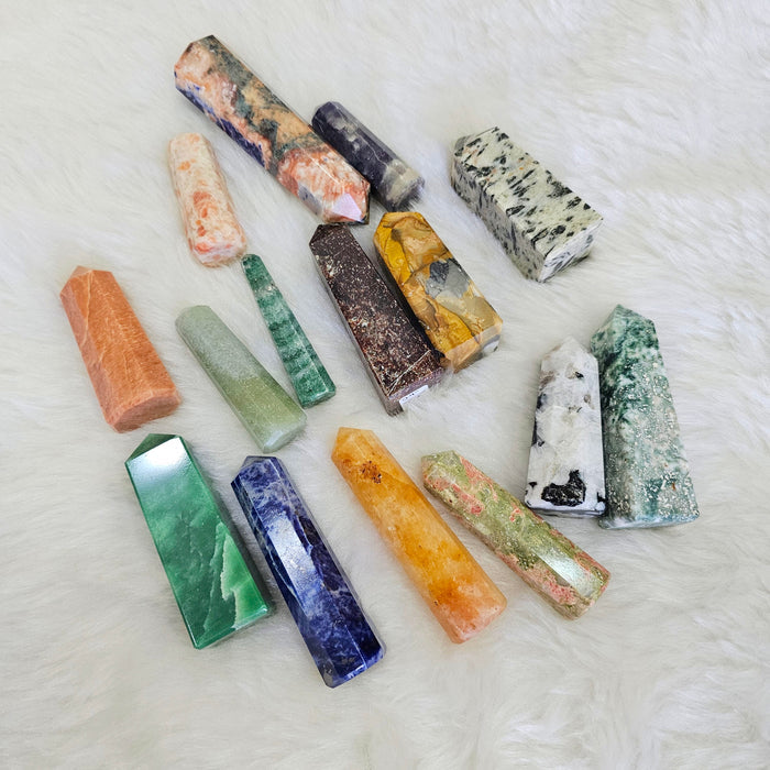 Crystal Towers pack | 2.5 to 4.5 Inches  | 15 Pcs - The LabradoriteKing