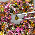 20 Pieces Natural Multi Tourmaline Faceted Gemstones Trillion Shape, 4mm - The LabradoriteKing
