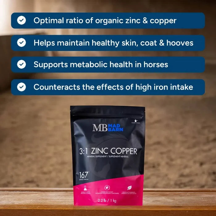 3:1 Zinc to Copper  - Organic Trace Mineral Blend 1Kg 🍁 MadBarn