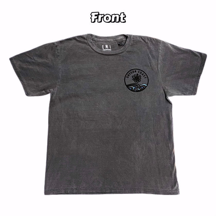 Apparel - Unisex T-shirt Octopus w/Waves Grey