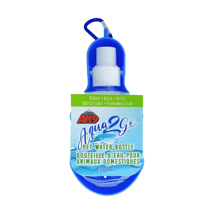 AK-9 AK9 Aqua2Go Portable Pet Water Bottle and Bowl 300mL