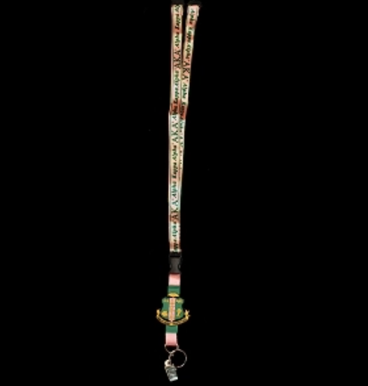 Alpha Kappa Alpha Lanyard with Shield