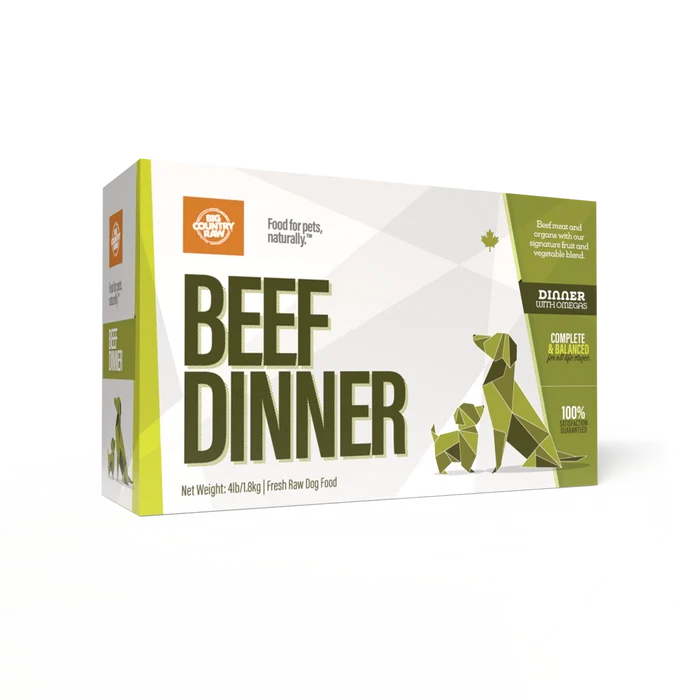 Big Country Raw 🍁Beef Dinner 4Lb Carton