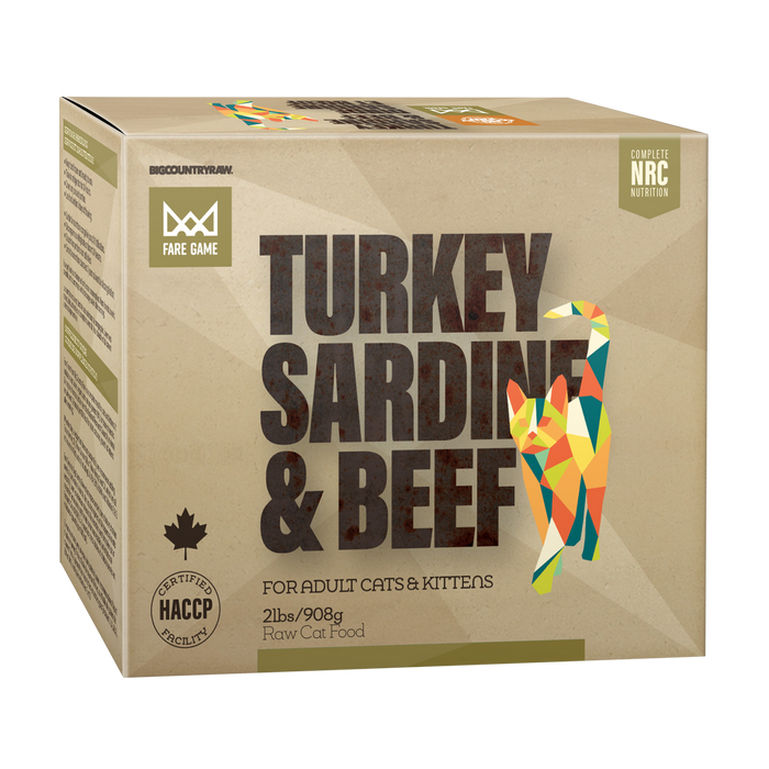 Big Country Raw 🍁Fare Game Turkey and Sardines with Beef 2lb