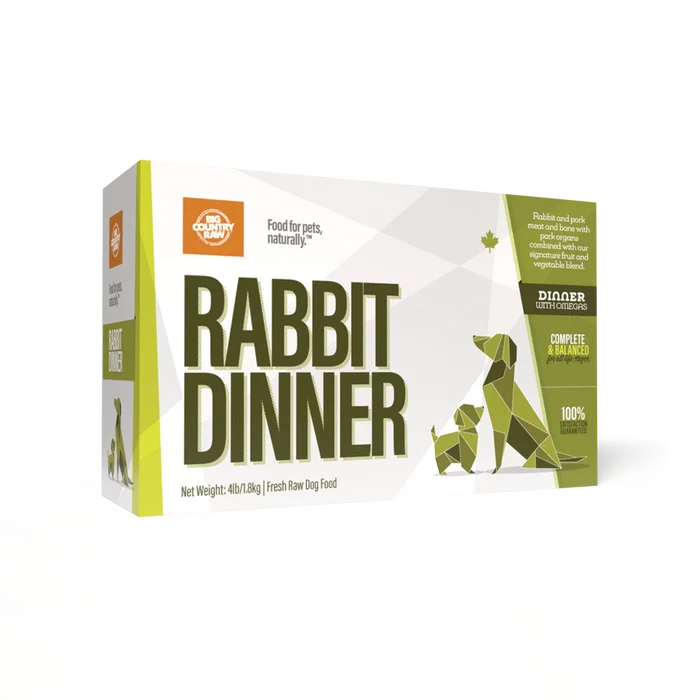 Big Country Raw🍁 Rabbit Dinner 4Lb Carton