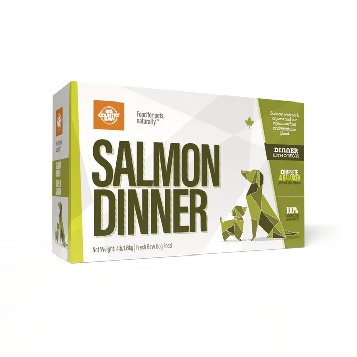 Big Country Raw 🍁Salmon Dinner 4Lb Carton