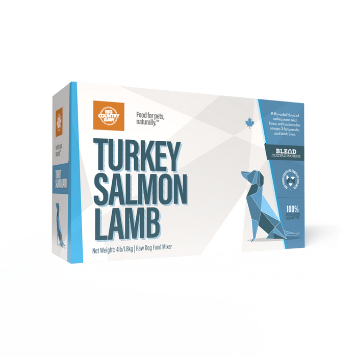 Big Country Raw 🍁Turkey Salmon Lamb 4Lb Carton