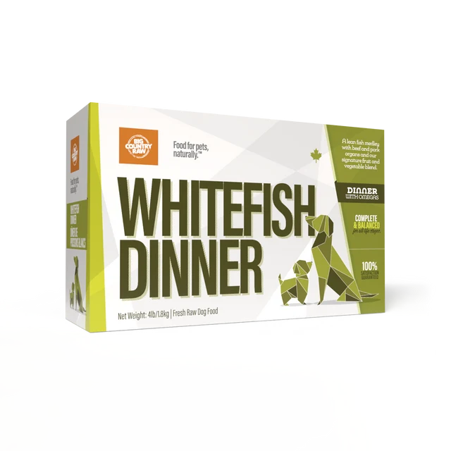 Big Country Raw 🍁Whitefish Dinner 4Lb Carton