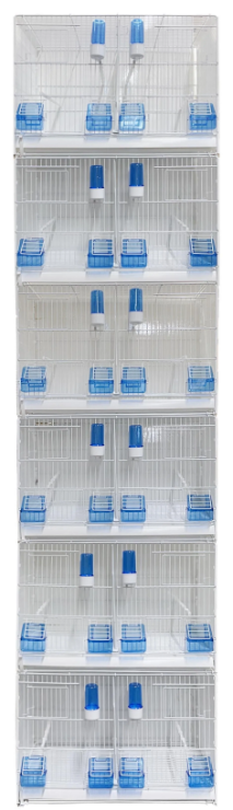 Stack of Bird Breeding Cage with Plastic Sides