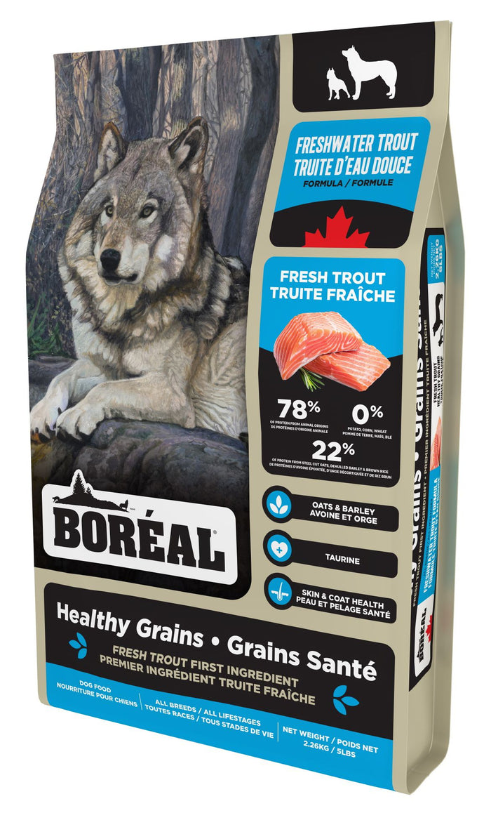 Boreal🍁Healthy Grains Freshwater Trout Dog Food