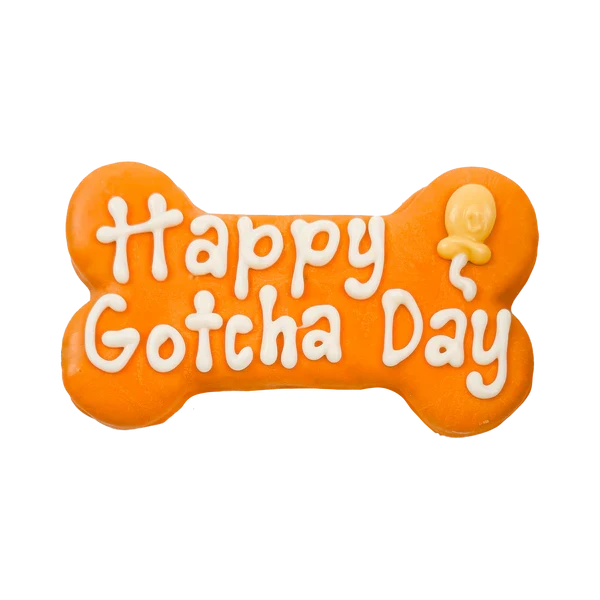 Bosco & Roxy's 🍁Orange Happy Gotcha Day Bone | Natural Birthday