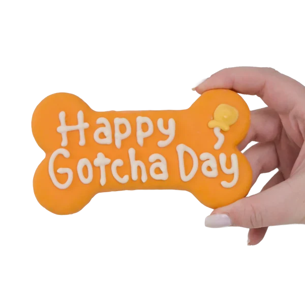 Bosco & Roxy's 🍁Orange Happy Gotcha Day Bone | Natural Birthday