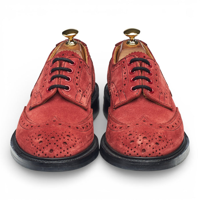 'Bourton' Red Suede Derby Brogues UK 6