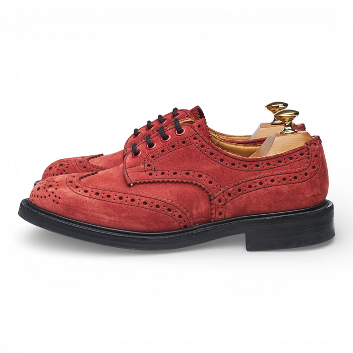 'Bourton' Red Suede Derby Brogues UK 6