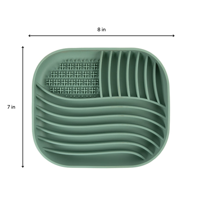 Brookbrand 🍁Green Square Silicone Lick Mat
