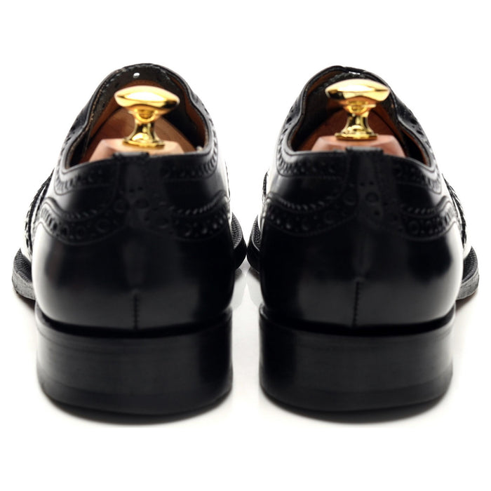 'Burwood' Black Leather Oxford Brogues UK 7 G