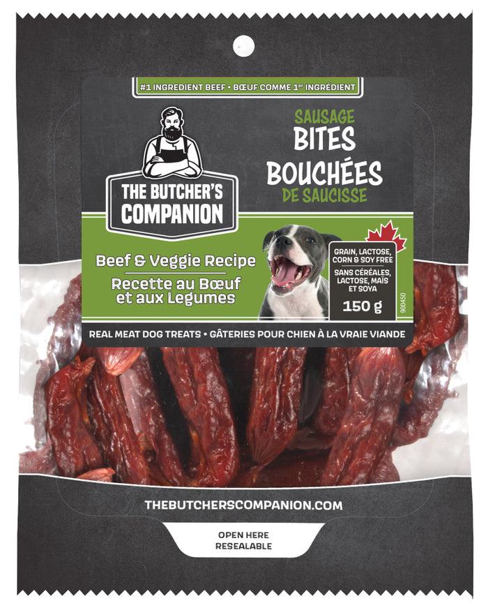 Butcher's Companion 🍁Beef & Veggie Sausage Dog Treats