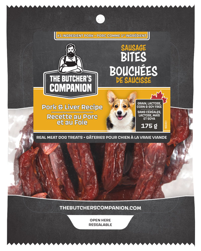 Butcher's Companion 🍁Pork & Liver Sausage Dog Treats