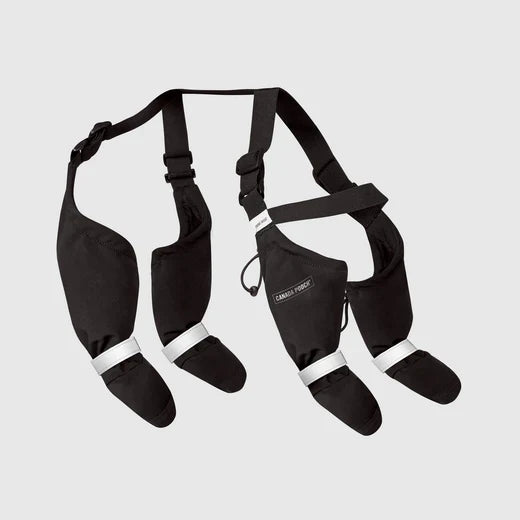 Canada Pooch Black Suspender Boots for Dogs