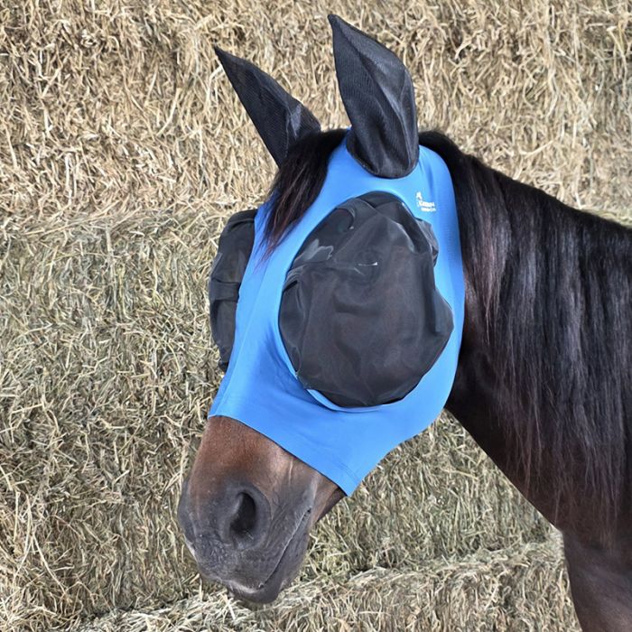 Canadian Horsewear 🍁Turquoise Bug Eye Lycra Fly Mask