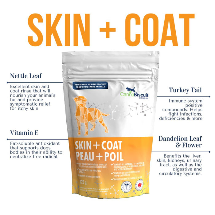 CannaBiscuit🍁 Skin & Coat with Collagen & Elastin for Dogs 224g