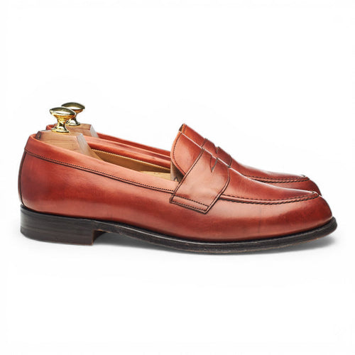 'Cannon' Tan Brown Leather Loafers UK 7.5 F