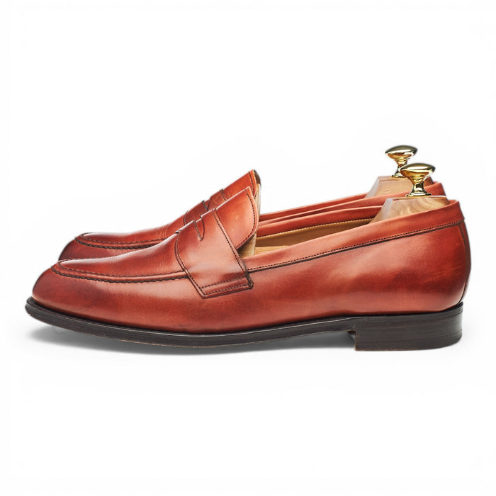 'Cannon' Tan Brown Leather Loafers UK 7.5 F