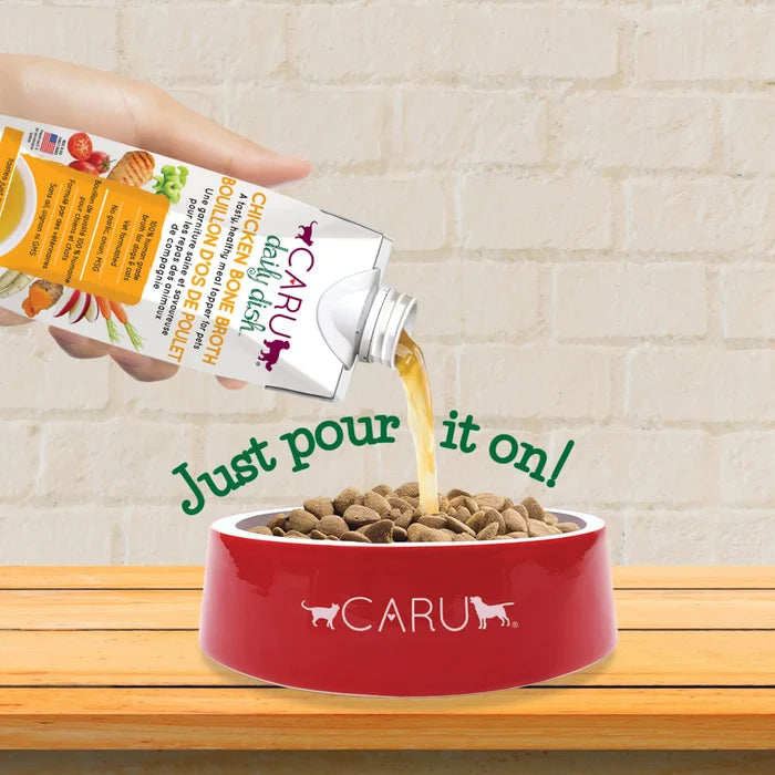 Caru Daily Dish Chicken Broth for Dogs & Cats 17.6oz