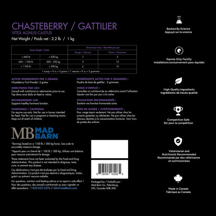 Chasteberry - Mood & Hormone Support 🍁MadBarn