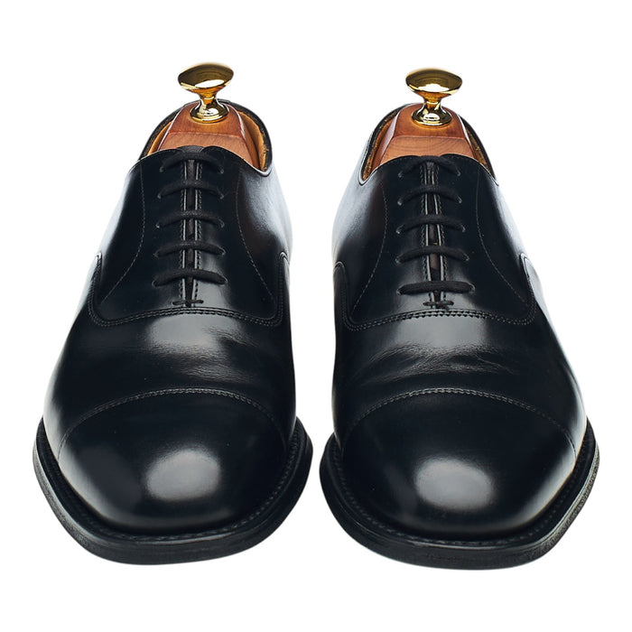 'Consul' Black Leather Oxford UK 6 G