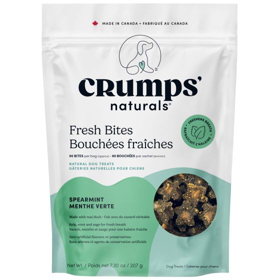 Crumps Naturals 🍁Fresh Bites Spearmint Treats for Dogs 207g
