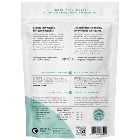 Crumps Naturals 🍁Fresh Bites Spearmint Treats for Dogs 207g