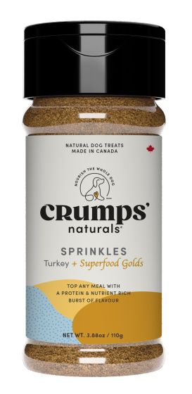 Crumps Naturals 🍁Turkey + Superfood Golds Sprinkles Dog Food Topper