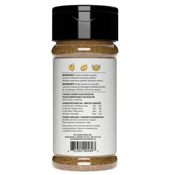 Crumps Naturals 🍁Turkey + Superfood Golds Sprinkles Dog Food Topper