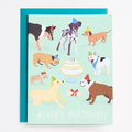 Dog Party Birthday Card