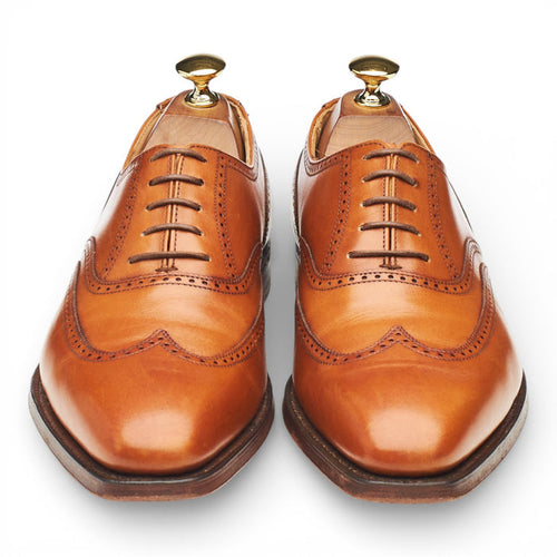 'Drummond' Tan Brown Leather Oxford Brogues UK 6 E
