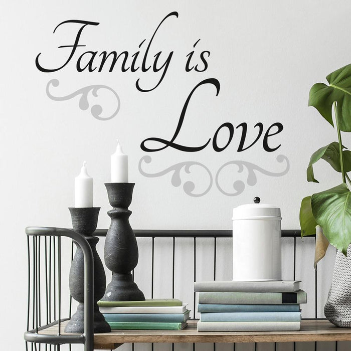 FAMILY IS LOVE PEEL & STICK WALL DECALS