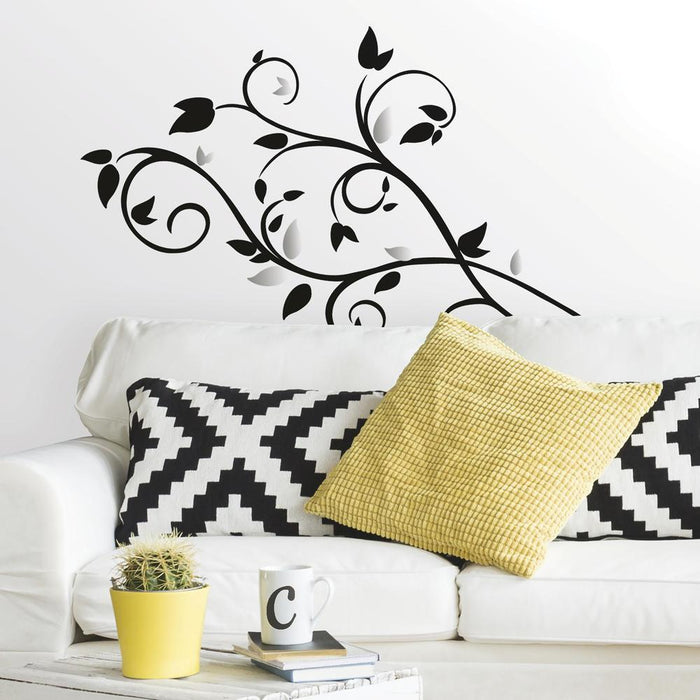 FOIL TREE BRANCH PEEL & STICK WALL DECAL