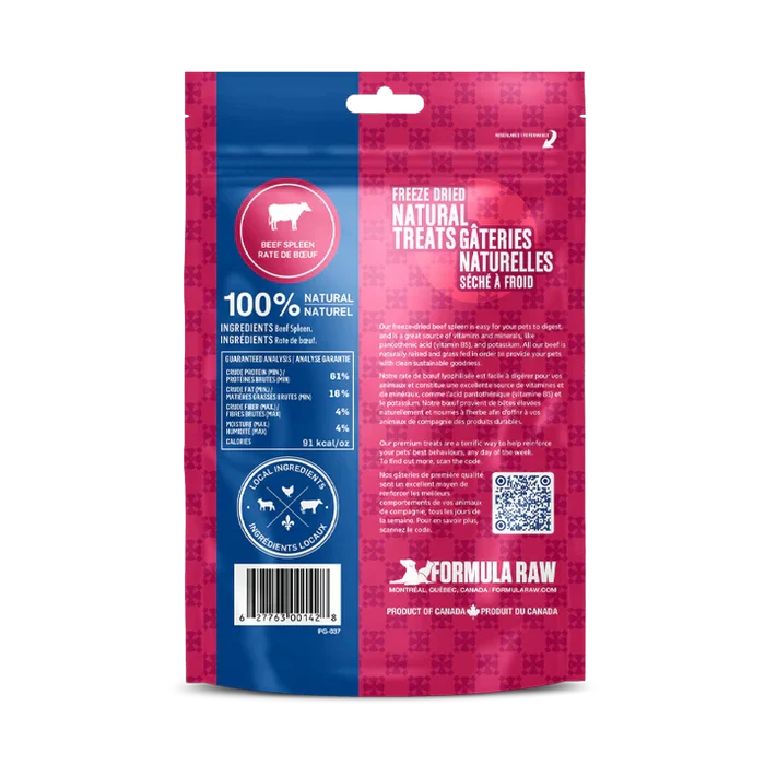 Formula Raw 🍁Freeze Dried Beef Spleen 100g