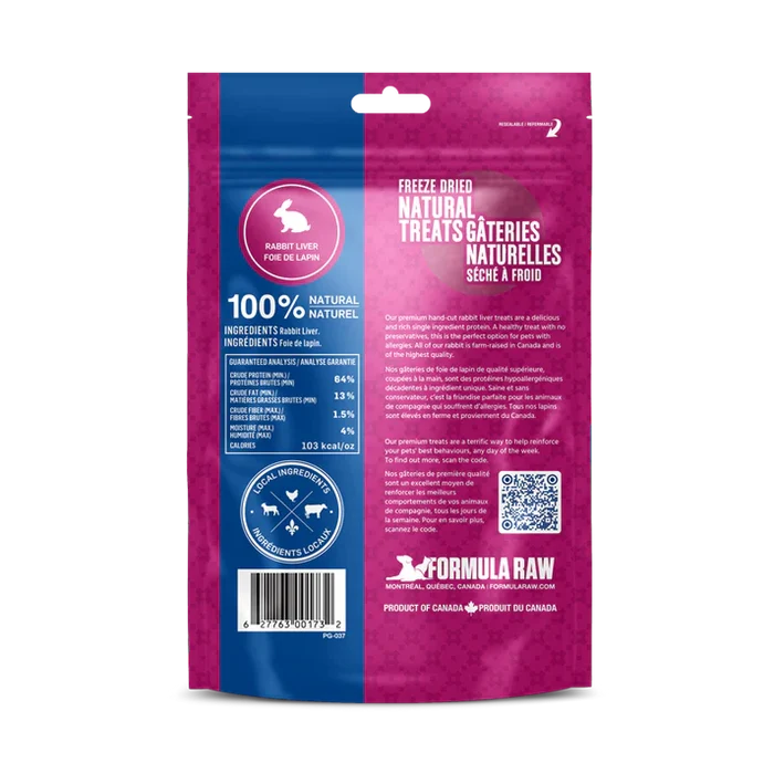 Formula Raw🍁 Freeze-Dried Rabbit Liver 100g