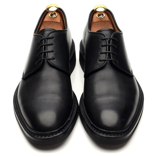 'Fustet' Black Leather Derby UK 6.5
