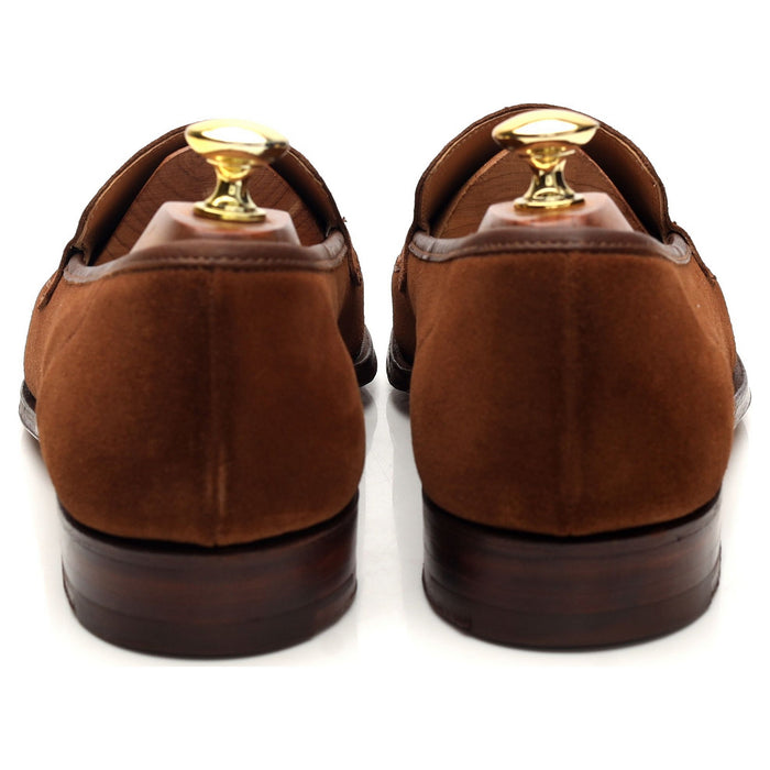 Gieves & Hawkes Snuff Brown Suede Loafers UK 8.5 E