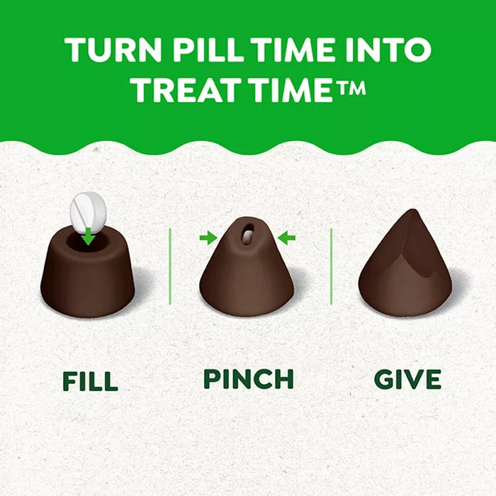 Greenies Dog Pill Pockets Hickory Smoke Flavour Tablet 3.2oz