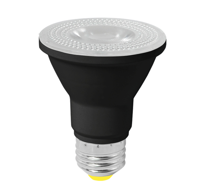 LED PAR Floods Halco - 7PAR20-FL-LED-927-D-BLK-PS - LED PAR20 Flood 6.5W 2700K 40D Dim 90+ CRI 550L T20 T24 JA8 Halco Lighting Technologies