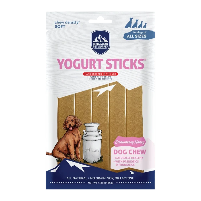 Himalayan Pet Strawberry & Honey Yogurt Sticks for Dogs 136g