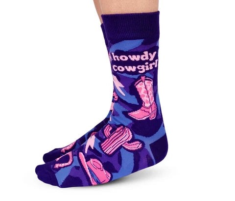 Howdy Cowgirl Socks For Her🍁 Uptown Sox Ltd.