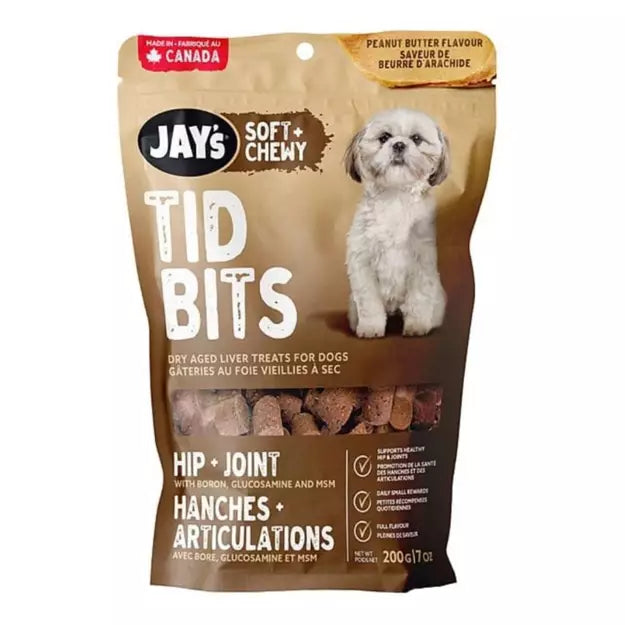 Jay's🍁 Peanut Butter Hip + Joint Tid Bits for Little Dogs