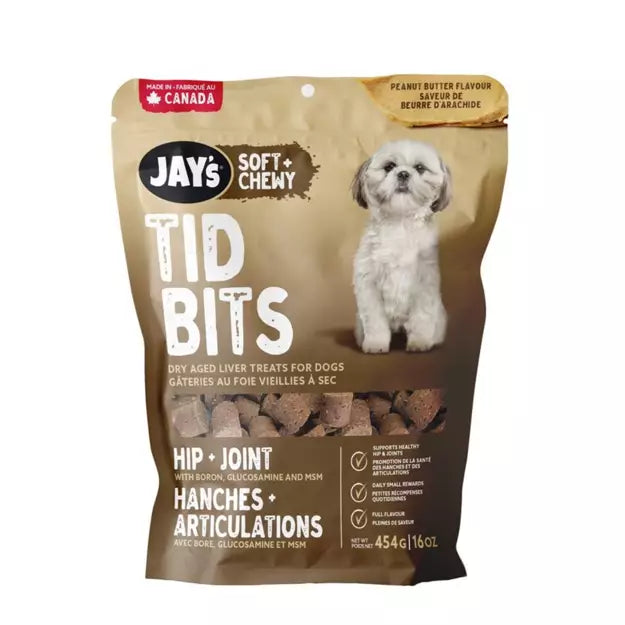 Jay's🍁 Peanut Butter Hip + Joint Tid Bits for Little Dogs