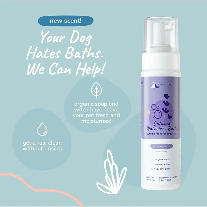 Kin+Kind Calming Waterless Bath - Lavendar 8oz